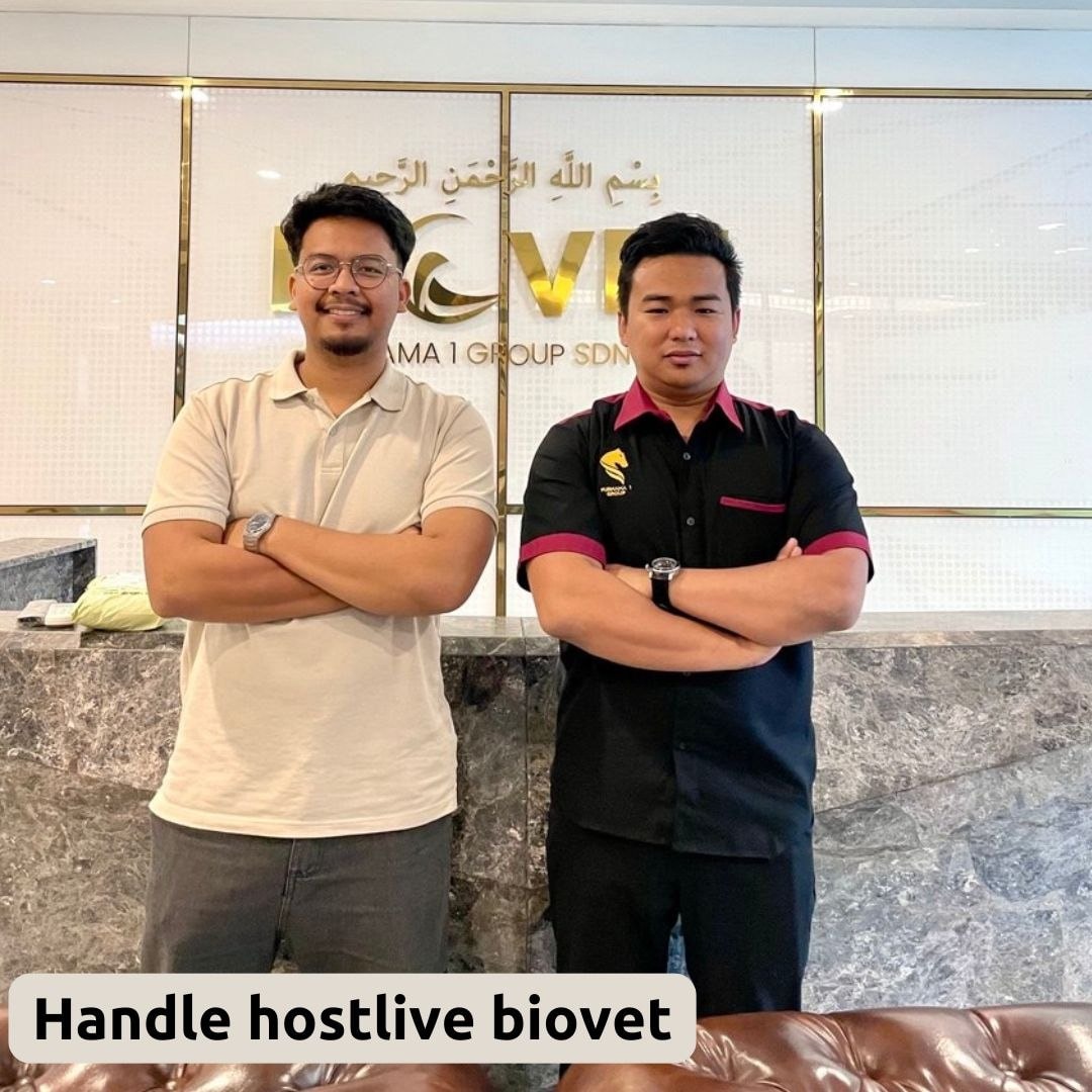 Team DHON Marketing yang handle host live BIOVET